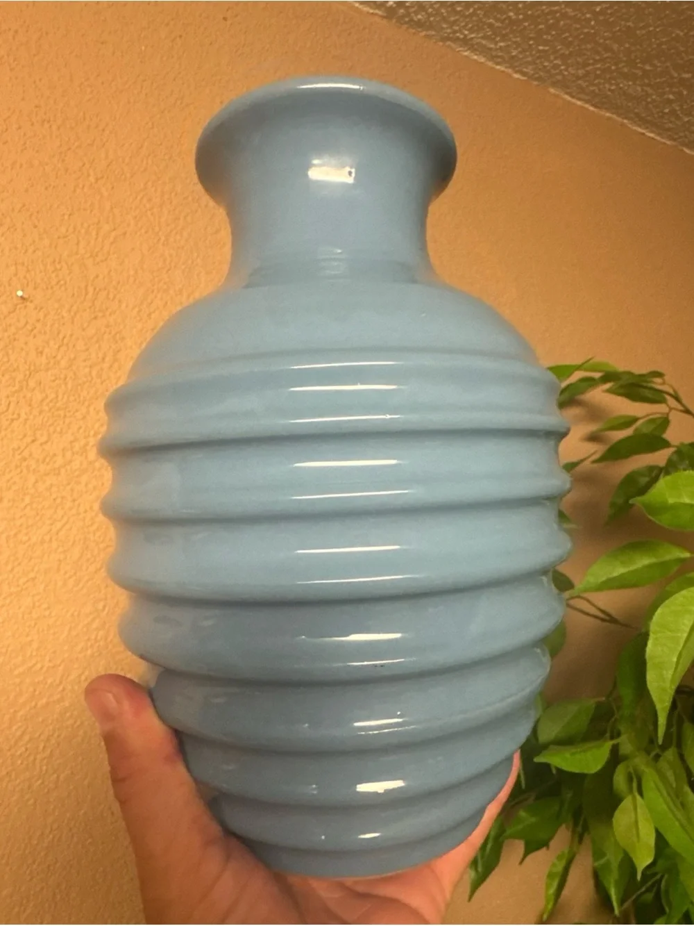 Vintage Post-Modern Italian Ceramic Vase Made In Italy 1980s